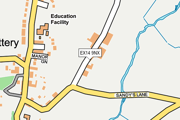 EX14 9NX map - OS OpenMap – Local (Ordnance Survey) EX14 9NX map - OS OpenMap – Local (Ordnance Survey)