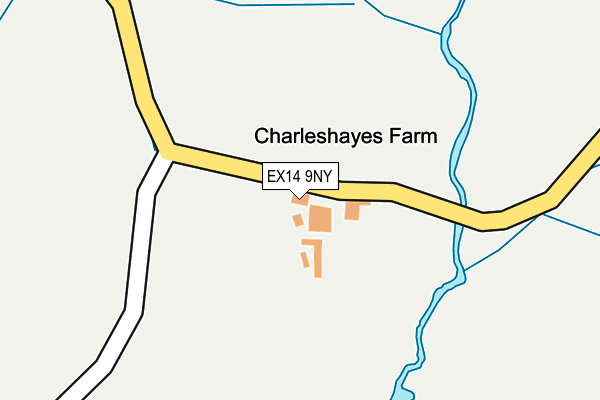 EX14 9NY map - OS OpenMap – Local (Ordnance Survey) EX14 9NY map - OS OpenMap – Local (Ordnance Survey)