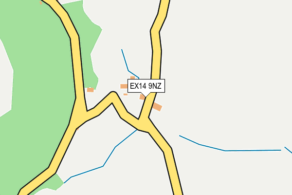 EX14 9NZ map - OS OpenMap – Local (Ordnance Survey) EX14 9NZ map - OS OpenMap – Local (Ordnance Survey)