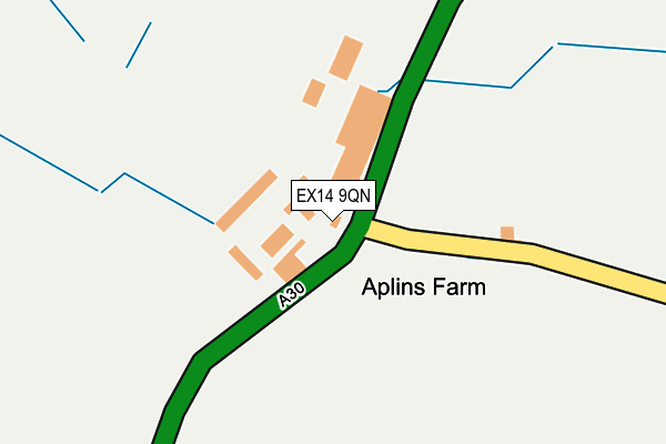 EX14 9QN map - OS OpenMap – Local (Ordnance Survey) EX14 9QN map - OS OpenMap – Local (Ordnance Survey)