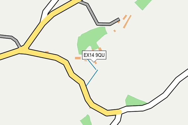 EX14 9QU map - OS OpenMap – Local (Ordnance Survey) EX14 9QU map - OS OpenMap – Local (Ordnance Survey)