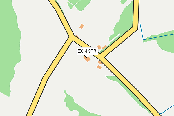 EX14 9TR map - OS OpenMap – Local (Ordnance Survey) EX14 9TR map - OS OpenMap – Local (Ordnance Survey)