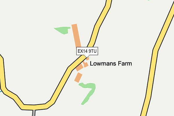 EX14 9TU map - OS OpenMap – Local (Ordnance Survey) EX14 9TU map - OS OpenMap – Local (Ordnance Survey)