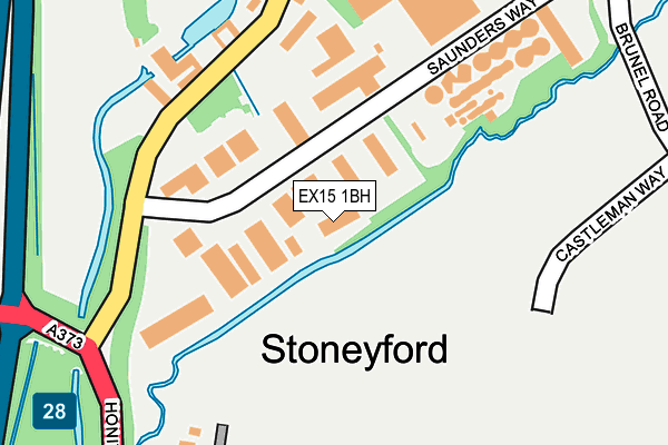 EX15 1BH map - OS OpenMap – Local (Ordnance Survey) EX15 1BH map - OS OpenMap – Local (Ordnance Survey)
