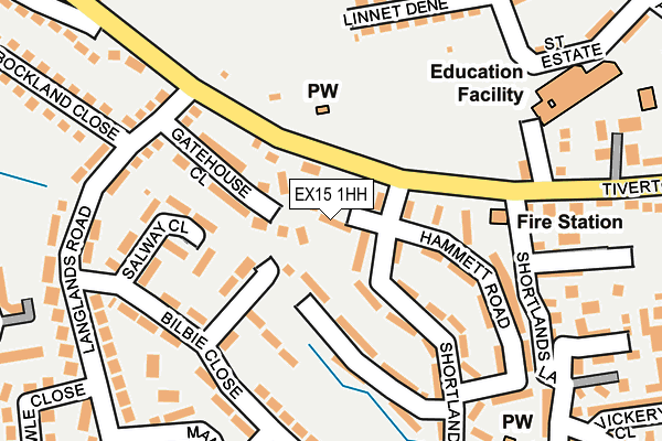 EX15 1HH map - OS OpenMap – Local (Ordnance Survey) EX15 1HH map - OS OpenMap – Local (Ordnance Survey)