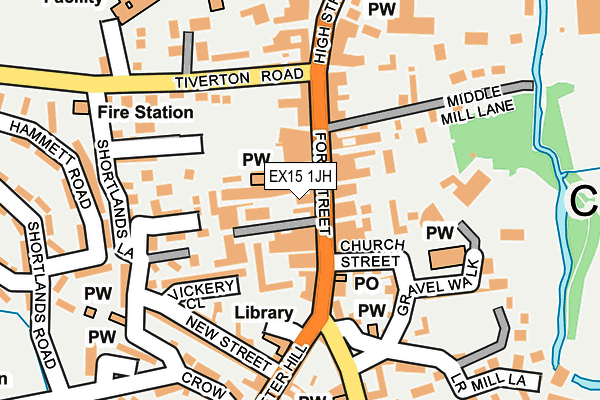 EX15 1JH map - OS OpenMap – Local (Ordnance Survey) EX15 1JH map - OS OpenMap – Local (Ordnance Survey)