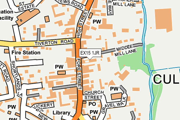 EX15 1JR map - OS OpenMap – Local (Ordnance Survey) EX15 1JR map - OS OpenMap – Local (Ordnance Survey)