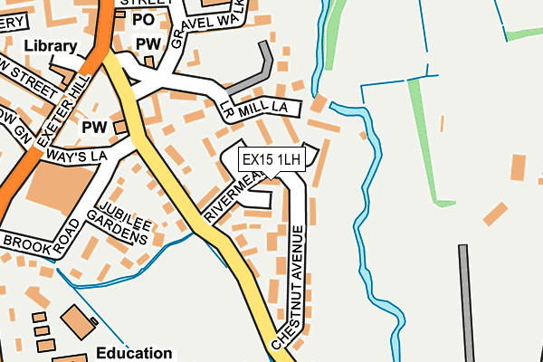 EX15 1LH map - OS OpenMap – Local (Ordnance Survey) EX15 1LH map - OS OpenMap – Local (Ordnance Survey)
