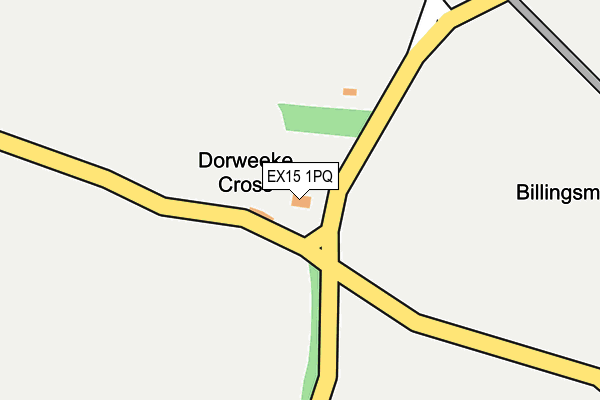 EX15 1PQ map - OS OpenMap – Local (Ordnance Survey)