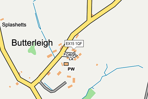 EX15 1QF map - OS OpenMap – Local (Ordnance Survey) EX15 1QF map - OS OpenMap – Local (Ordnance Survey)