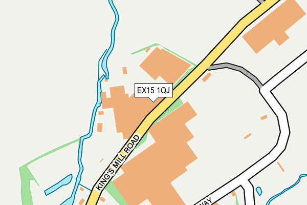 EX15 1QJ map - OS OpenMap – Local (Ordnance Survey) EX15 1QJ map - OS OpenMap – Local (Ordnance Survey)