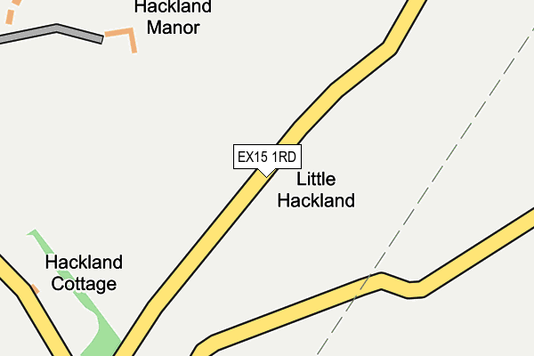 EX15 1RD map - OS OpenMap – Local (Ordnance Survey) EX15 1RD map - OS OpenMap – Local (Ordnance Survey)