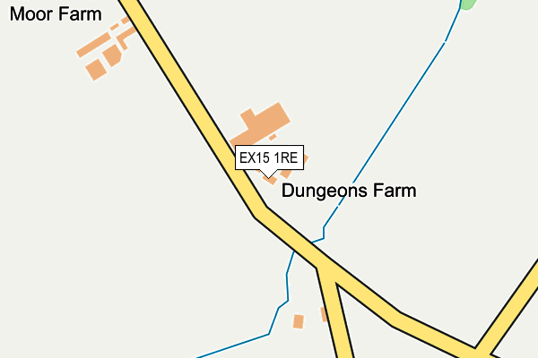 EX15 1RE map - OS OpenMap – Local (Ordnance Survey) EX15 1RE map - OS OpenMap – Local (Ordnance Survey)