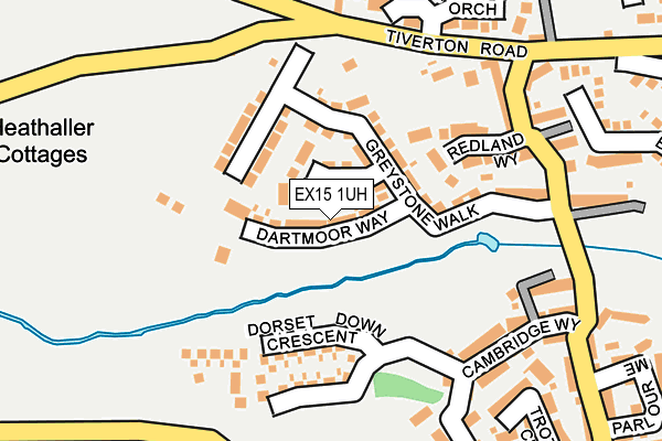 EX15 1UH map - OS OpenMap – Local (Ordnance Survey) EX15 1UH map - OS OpenMap – Local (Ordnance Survey)