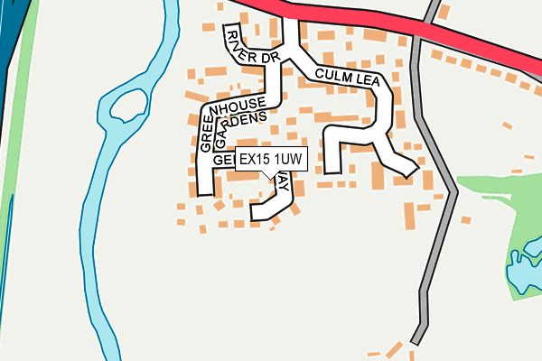 EX15 1UW map - OS OpenMap – Local (Ordnance Survey) EX15 1UW map - OS OpenMap – Local (Ordnance Survey)