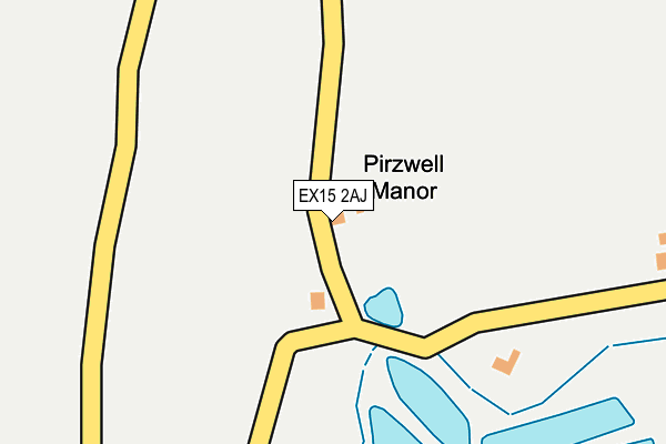 EX15 2AJ map - OS OpenMap – Local (Ordnance Survey) EX15 2AJ map - OS OpenMap – Local (Ordnance Survey)