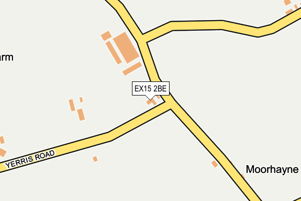 EX15 2BE map - OS OpenMap – Local (Ordnance Survey) EX15 2BE map - OS OpenMap – Local (Ordnance Survey)