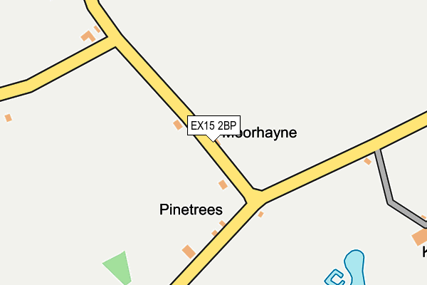 EX15 2BP map - OS OpenMap – Local (Ordnance Survey) EX15 2BP map - OS OpenMap – Local (Ordnance Survey)