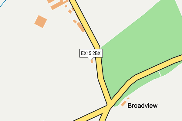 EX15 2BX map - OS OpenMap – Local (Ordnance Survey) EX15 2BX map - OS OpenMap – Local (Ordnance Survey)