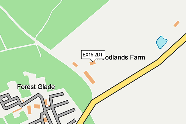 EX15 2DT map - OS OpenMap – Local (Ordnance Survey) EX15 2DT map - OS OpenMap – Local (Ordnance Survey)