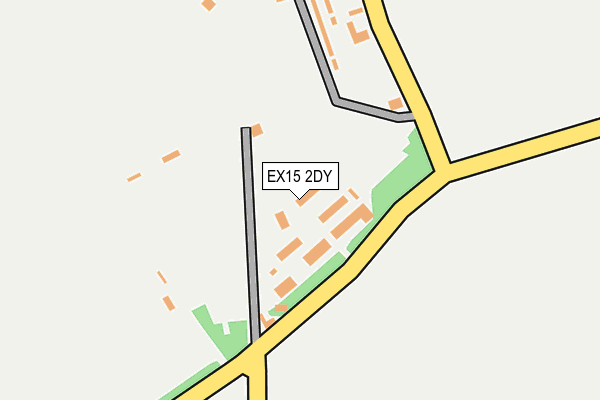 EX15 2DY map - OS OpenMap – Local (Ordnance Survey) EX15 2DY map - OS OpenMap – Local (Ordnance Survey)