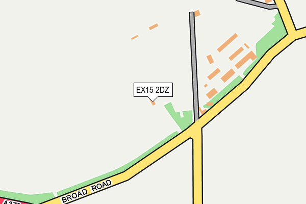 EX15 2DZ map - OS OpenMap – Local (Ordnance Survey) EX15 2DZ map - OS OpenMap – Local (Ordnance Survey)