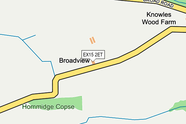EX15 2ET map - OS OpenMap – Local (Ordnance Survey) EX15 2ET map - OS OpenMap – Local (Ordnance Survey)