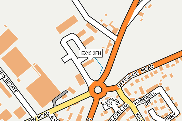EX15 2FH map - OS OpenMap – Local (Ordnance Survey) EX15 2FH map - OS OpenMap – Local (Ordnance Survey)
