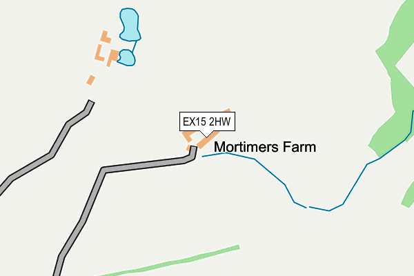 EX15 2HW map - OS OpenMap – Local (Ordnance Survey) EX15 2HW map - OS OpenMap – Local (Ordnance Survey)