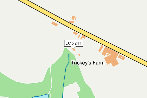 EX15 2HY map - OS OpenMap – Local (Ordnance Survey) EX15 2HY map - OS OpenMap – Local (Ordnance Survey)