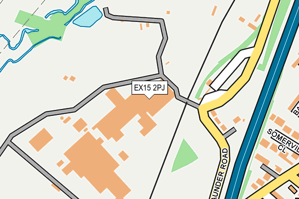 EX15 2PJ map - OS OpenMap – Local (Ordnance Survey) EX15 2PJ map - OS OpenMap – Local (Ordnance Survey)