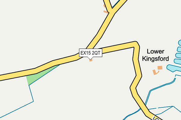EX15 2QT map - OS OpenMap – Local (Ordnance Survey) EX15 2QT map - OS OpenMap – Local (Ordnance Survey)