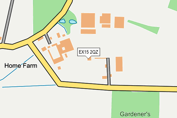 EX15 2QZ map - OS OpenMap – Local (Ordnance Survey) EX15 2QZ map - OS OpenMap – Local (Ordnance Survey)