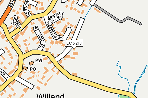 EX15 2TJ map - OS OpenMap – Local (Ordnance Survey) EX15 2TJ map - OS OpenMap – Local (Ordnance Survey)