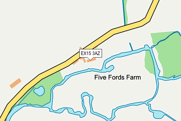 EX15 3AZ map - OS OpenMap – Local (Ordnance Survey) EX15 3AZ map - OS OpenMap – Local (Ordnance Survey)