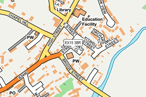 EX15 3BR map - OS OpenMap – Local (Ordnance Survey) EX15 3BR map - OS OpenMap – Local (Ordnance Survey)