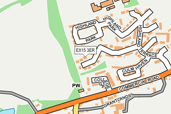 EX15 3ER map - OS OpenMap – Local (Ordnance Survey) EX15 3ER map - OS OpenMap – Local (Ordnance Survey)