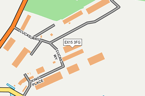EX15 3FG map - OS OpenMap – Local (Ordnance Survey) EX15 3FG map - OS OpenMap – Local (Ordnance Survey)