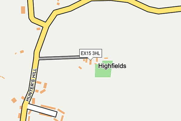EX15 3HL map - OS OpenMap – Local (Ordnance Survey) EX15 3HL map - OS OpenMap – Local (Ordnance Survey)