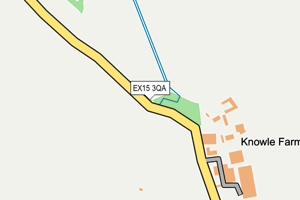 EX15 3QA map - OS OpenMap – Local (Ordnance Survey) EX15 3QA map - OS OpenMap – Local (Ordnance Survey)