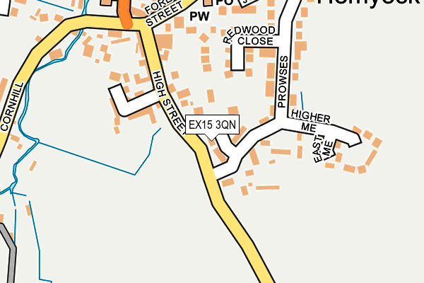 EX15 3QN map - OS OpenMap – Local (Ordnance Survey) EX15 3QN map - OS OpenMap – Local (Ordnance Survey)