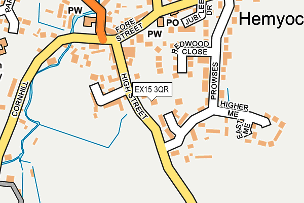 EX15 3QR map - OS OpenMap – Local (Ordnance Survey) EX15 3QR map - OS OpenMap – Local (Ordnance Survey)