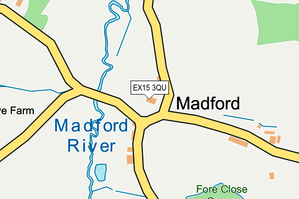 EX15 3QU map - OS OpenMap – Local (Ordnance Survey) EX15 3QU map - OS OpenMap – Local (Ordnance Survey)