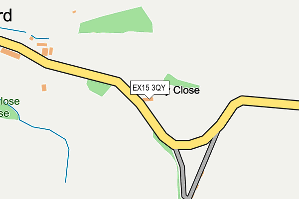 EX15 3QY map - OS OpenMap – Local (Ordnance Survey)