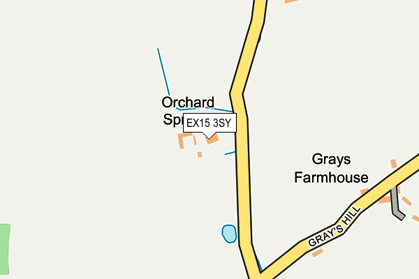 EX15 3SY map - OS OpenMap – Local (Ordnance Survey) EX15 3SY map - OS OpenMap – Local (Ordnance Survey)