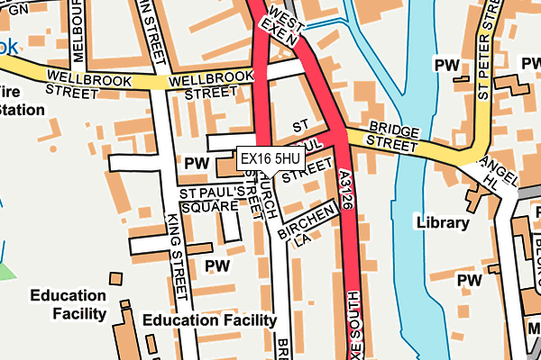 EX16 5HU map - OS OpenMap – Local (Ordnance Survey) EX16 5HU map - OS OpenMap – Local (Ordnance Survey)