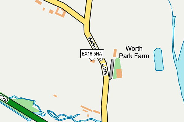 EX16 5NA map - OS OpenMap – Local (Ordnance Survey) EX16 5NA map - OS OpenMap – Local (Ordnance Survey)