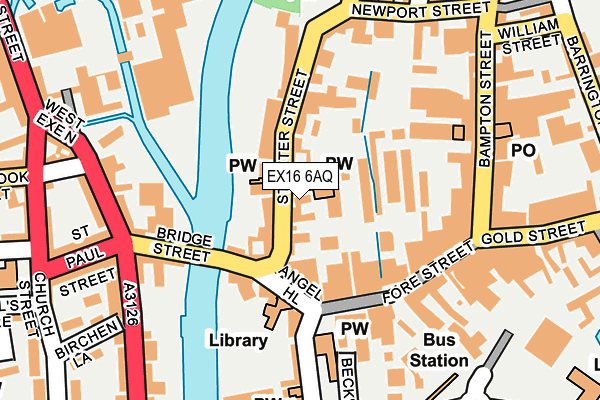 EX16 6AQ map - OS OpenMap – Local (Ordnance Survey) EX16 6AQ map - OS OpenMap – Local (Ordnance Survey)