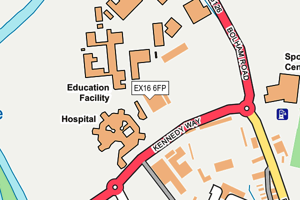 EX16 6FP map - OS OpenMap – Local (Ordnance Survey) EX16 6FP map - OS OpenMap – Local (Ordnance Survey)
