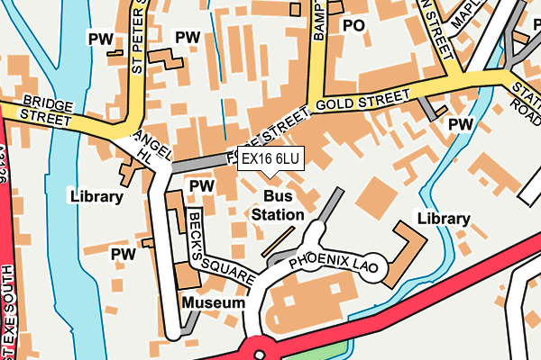 EX16 6LU map - OS OpenMap – Local (Ordnance Survey) EX16 6LU map - OS OpenMap – Local (Ordnance Survey)